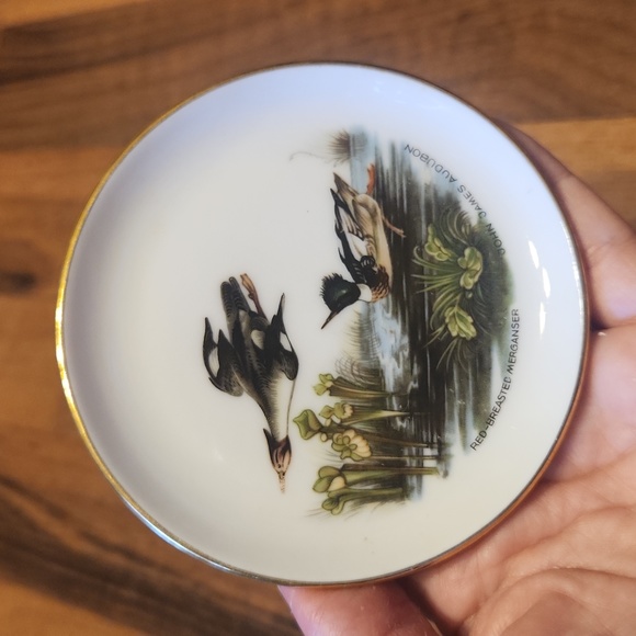 JWK Josef Kuba Bavaria Porcelain Trinket Dishes John James Audubon Duck Scenes - Picture 7 of 14